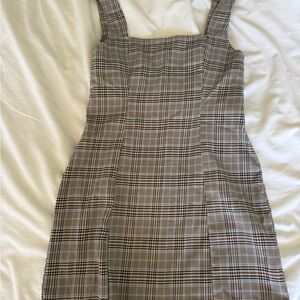 Chic Plaid Sleeveless Mini Dress